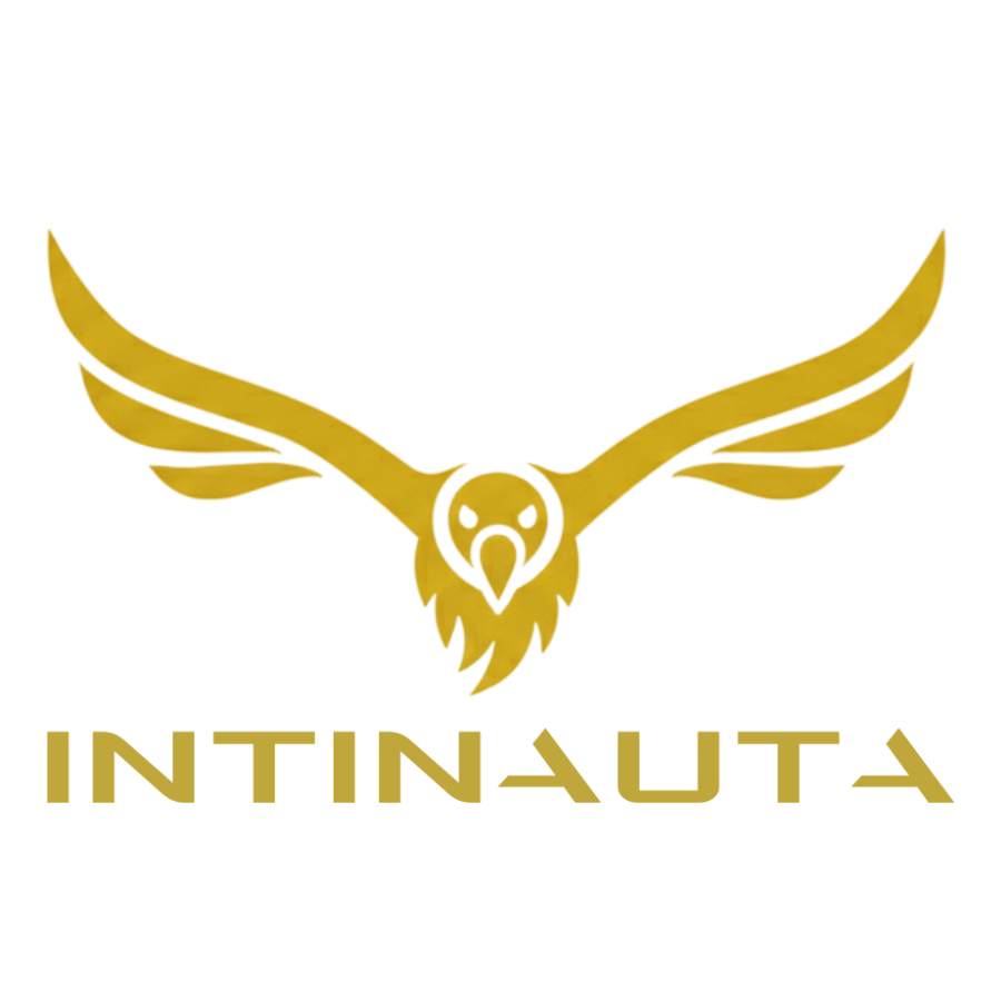 Intinauta Logo - Gold (Dark Background)